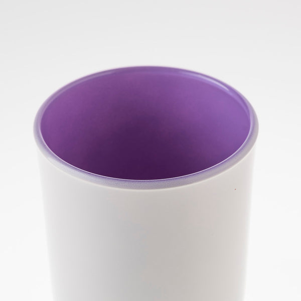 Szklany pojemnik do zalewu 270 ml kremowo fioletowy 70808 kpl 6 szt.