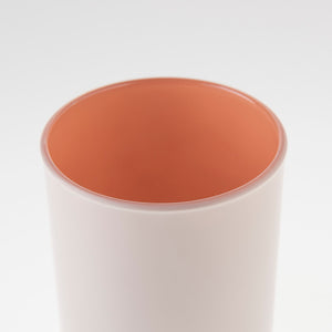 Szklany pojemnik do zalewu 270 ml kremowo pomarańczowy 70808 kpl 6 szt.