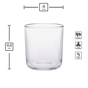 Pojemnik szklany pod zalew świec BASIC 70808 270 ml 1 szt.