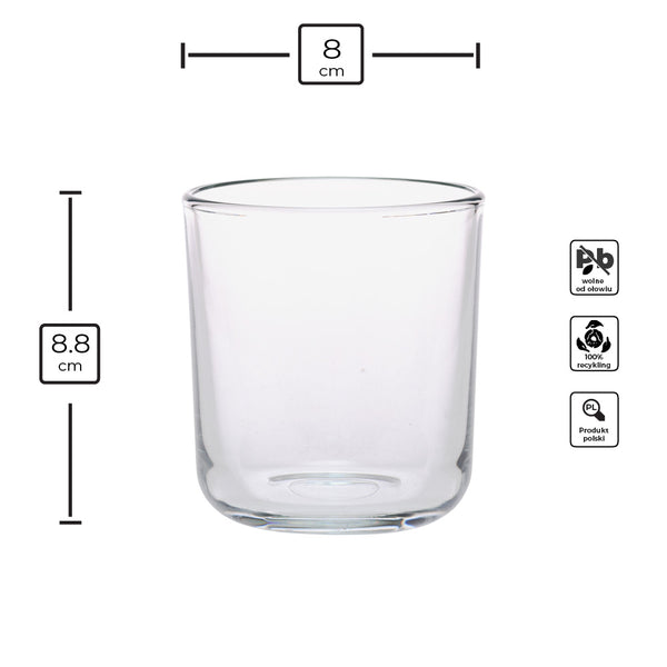 Pojemnik szklany pod zalew świec BASIC 70808 270 ml 1 szt.
