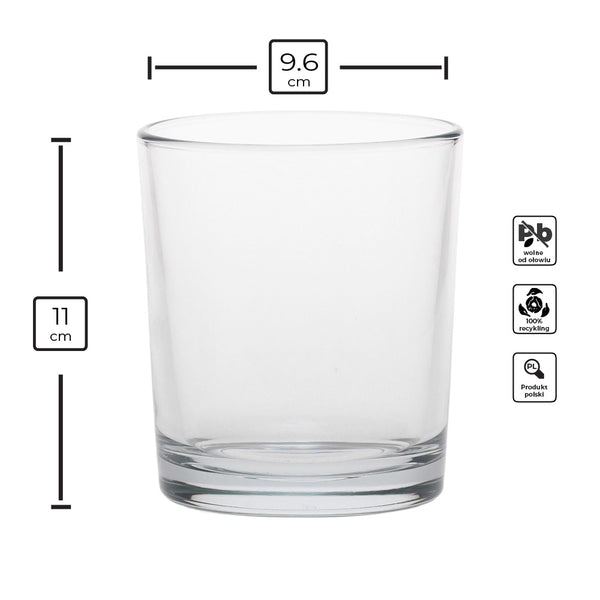 Pojemnik szklany pod zalew świec BASIC 70831 485 ml 1 szt.