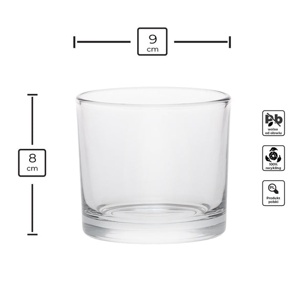 Pojemnik szklany pod zalew świec BASIC 70836 310 ml 1 szt.