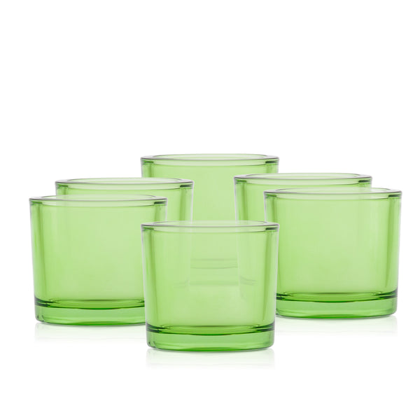 Szklany pojemnik do zalewu LUMINA 250 ml zielony transparent 70842 kpl 6 szt.