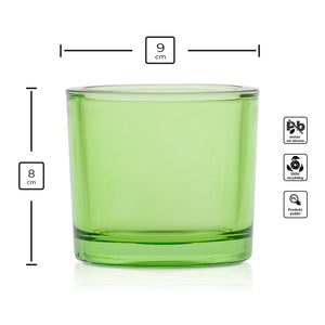 Szklany pojemnik do zalewu LUMINA 250 ml zielony transparent 70842 kpl 6 szt.