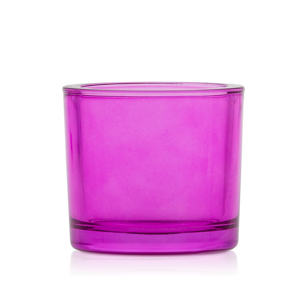 Szklany pojemnik do zalewu LUMINA 250 ml amarantowy transparent 70842 kpl 6 szt.