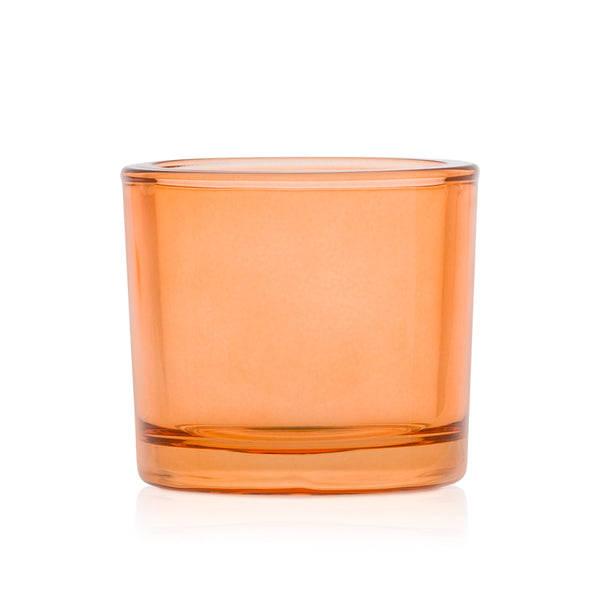 Szklany pojemnik do zalewu LUMINA 250 ml pomarańczowy transparent 70842 kpl 6 szt.