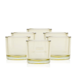 Szklany pojemnik do zalewu LUMINA 250 ml żółty transparent 70842 kpl 6 szt.