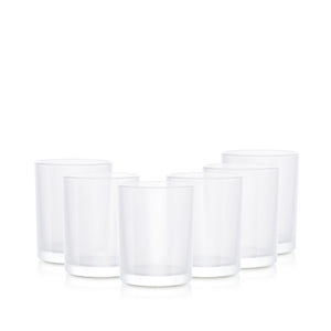 Pojemnik szklany 70848 biały transparent 280 ml kpl. 6 szt.