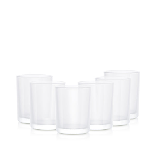 Pojemnik szklany 70848 biały transparent 280 ml kpl. 6 szt.