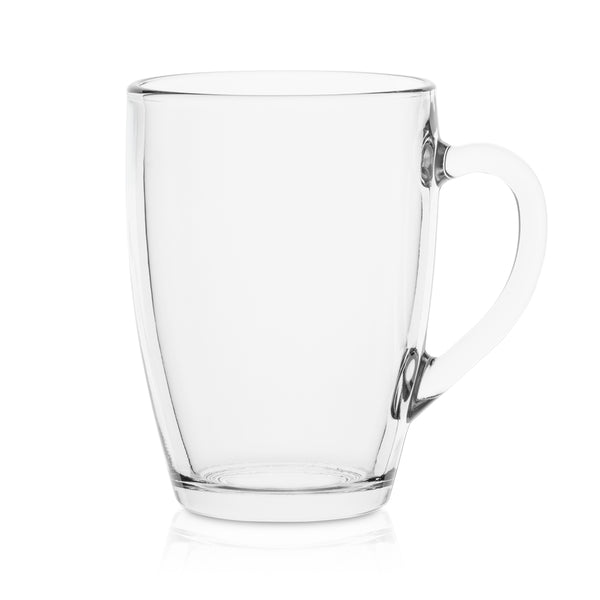 Szklanka kubek z uchem 375 ml kpl. 6 szt.
