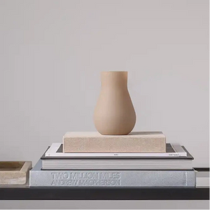 Wazon szklany dekoracyjny SOFT BEIGE beż mat H14 cm