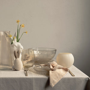 Salaterka szklana BEIGE transparent 21 cm