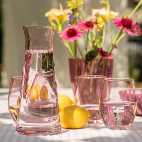Szklanka różowy transparent 590 ml kpl. 6 szt.