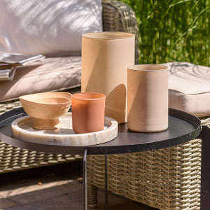 Wazon szklany BOHO cappucino 29 cm