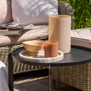 Wazon szklany BOHO cappucino 21,5 cm