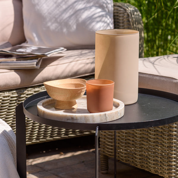 Wazon szklany BOHO cappucino 21,5 cm