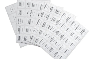 Etykiety samoprzylepne na przyprawy i produkty sypkie 170 sztuk
