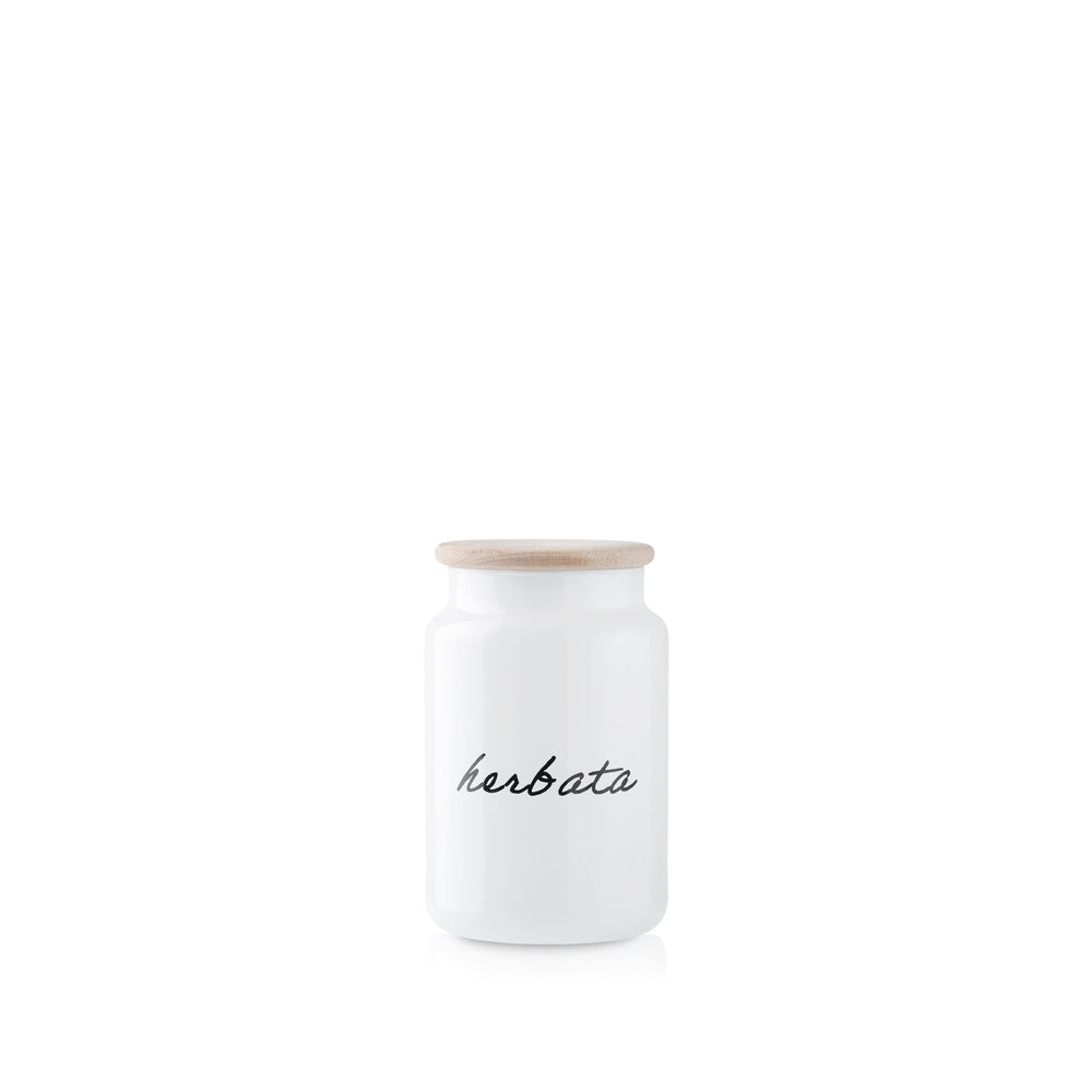 Biały pojemnik na herbatę 930ml