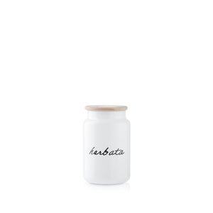 Biały pojemnik na herbatę 930ml
