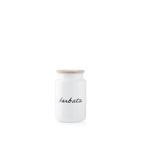 Biały pojemnik na herbatę 930ml