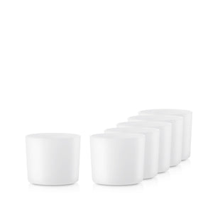Pojemnik szklanka do świec 70836 biały mat 310 ml kpl. 6 szt.