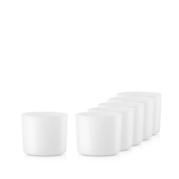 Pojemnik szklanka do świec 70836 biały mat 310 ml kpl. 6 szt.