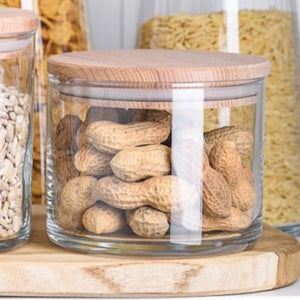 Pojemnik szklany do przechowywania PURE z pokrywką 8 cm