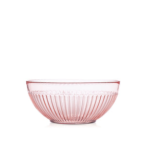 Salaterka szklana ROSE róż transparent 21 cm