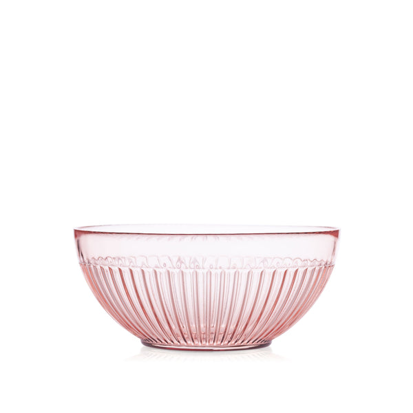 Salaterka szklana ROSE róż transparent 21 cm