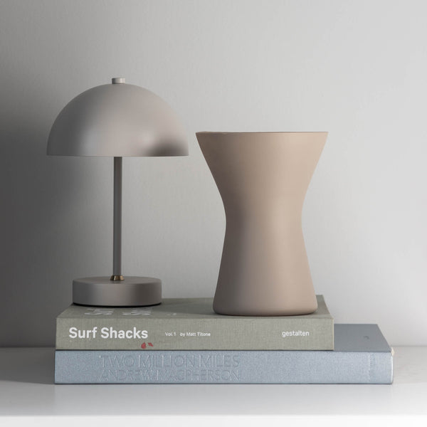 Wazon szklany capuccino SCANDI DECO H19