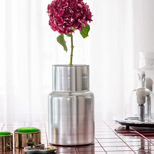 Wazon szklany dekoracyjny premium Silver Line srebrny H30 cm