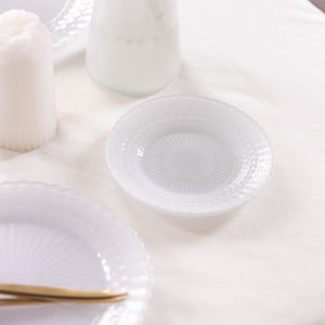 Talerz deserowy ELEGANCE biały kpl. 6 szt.