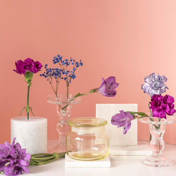 Szklany pojemnik z pokrywką do zalewu LUMINA 420 ml żółty transparent 35531 kpl 6 szt