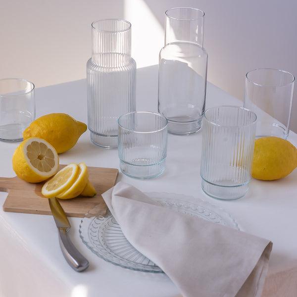 Szklanka ryflowana wysoka 720 ml CRISTAL kpl 6 szt.