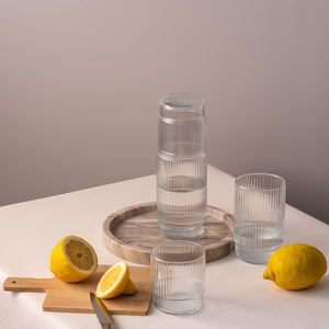 Szklanka ryflowana wysoka 720 ml CRISTAL kpl 6 szt.
