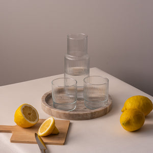 Szklanka ryflowana niska 465 ml CRISTAL kpl 6 szt.
