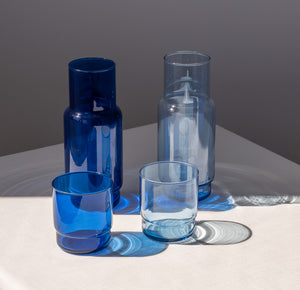CRISTAL COLOR Navy Set: 1 L Carafe + 6 Low Tumblers 465 ml