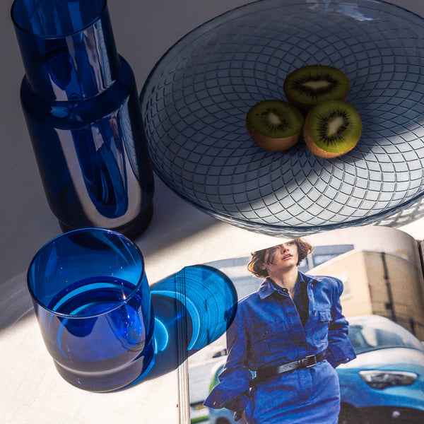 CRISTAL COLOR Navy Set: 1 L Carafe + 6 Low Tumblers 465 ml