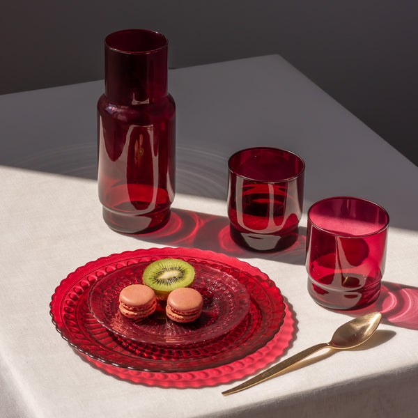 Zestaw Cristal bordo