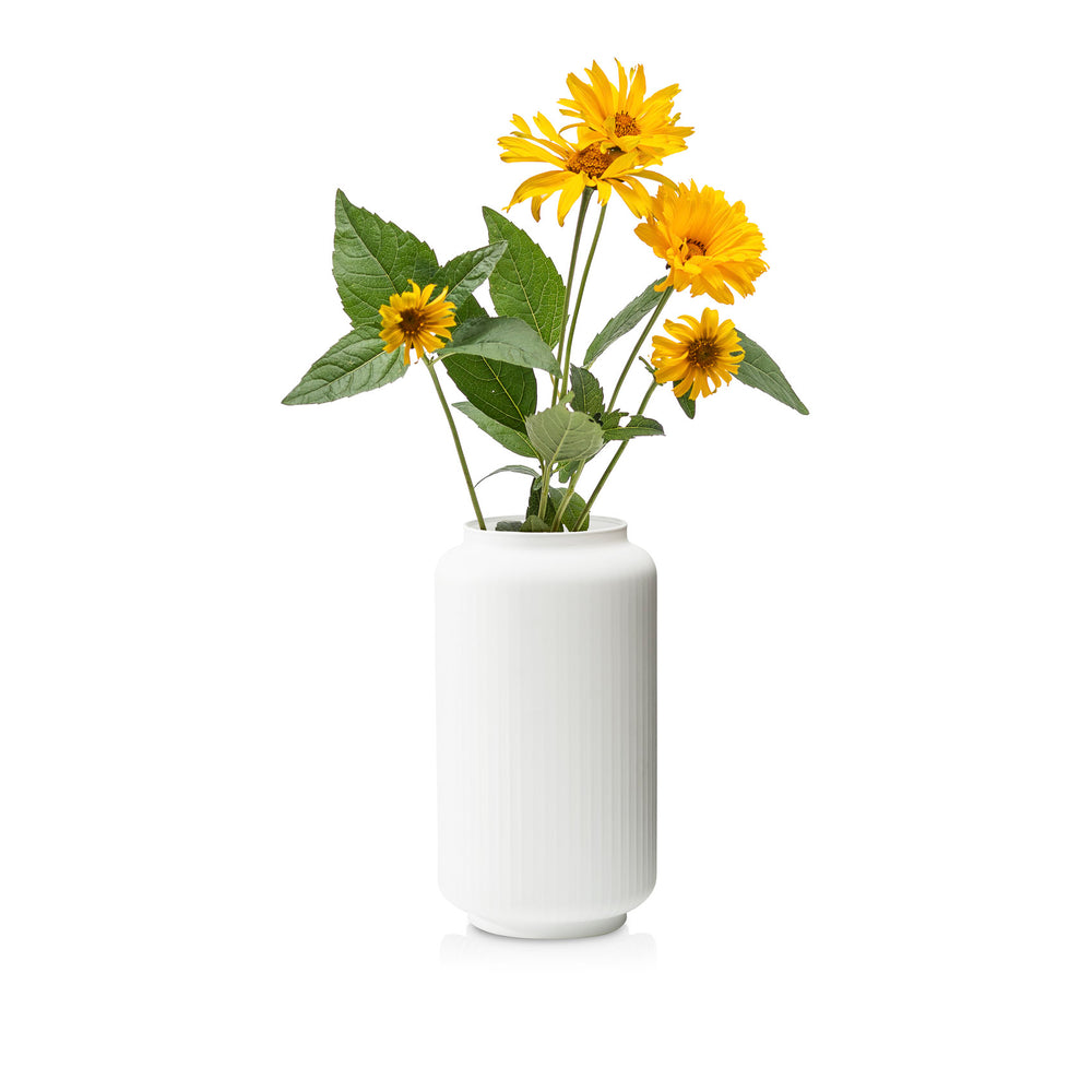 Wazon szklany ryflowany white FORM