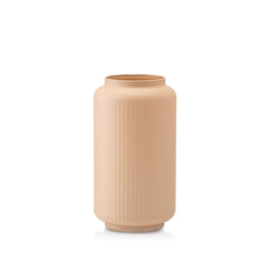 Wazon szklany ryflowany latte FORM