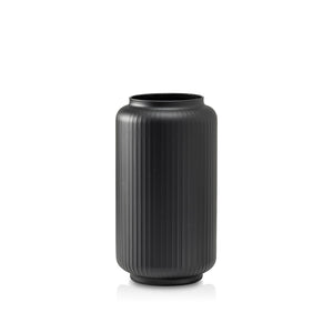Wazon szklany ryflowany czarny black FORM