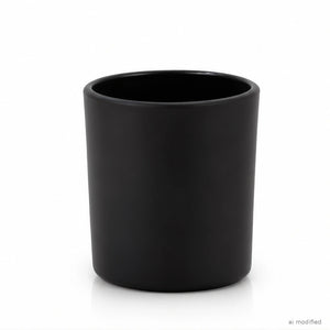 Pojemnik szklany pod zalew świec BASIC 70440 90 ml czarny mat 1 szt.