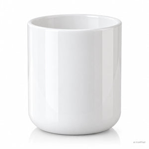 Pojemnik szklany pod zalew świec BASIC 70808 biały połysk 270 ml 1 szt.