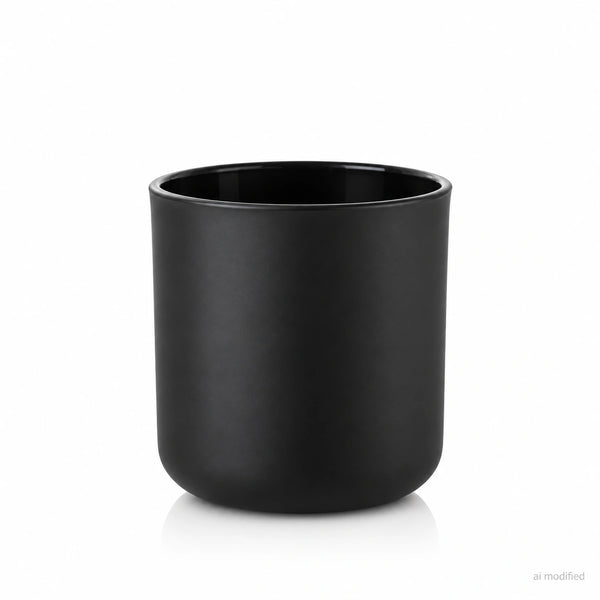 Pojemnik szklany pod zalew świec BASIC 70808 czarny matowy 270 ml 1 szt.