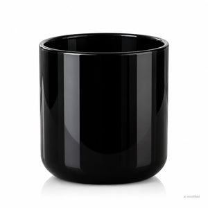 Pojemnik szklany pod zalew świec BASIC 70808 czarny połysk 270 ml 1 szt.