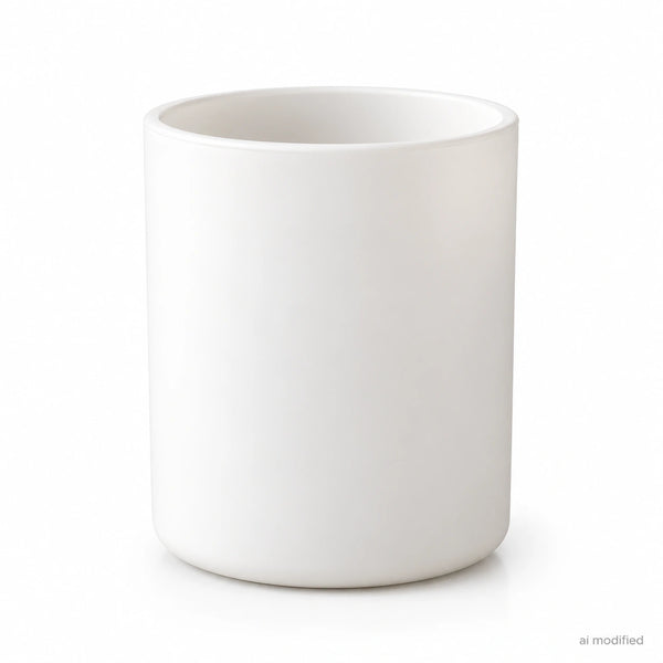 Pojemnik szklany pod zalew świec BASIC 70826 biały matowy 365 ml 1 szt.