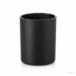Pojemnik szklany pod zalew świec BASIC 70826 czarny matowy 365 ml 1 szt.