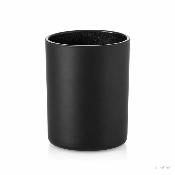 Pojemnik szklany pod zalew świec BASIC 70826 czarny matowy 365 ml 1 szt.