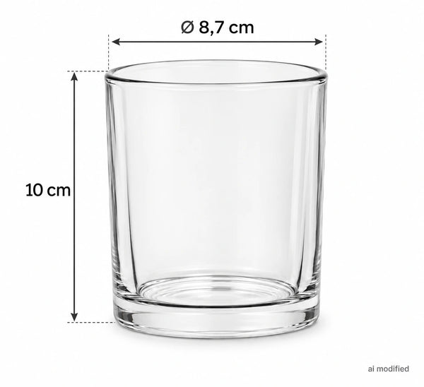 Pojemnik szklany pod zalew świec BASIC 70826 365 ml 1 szt.